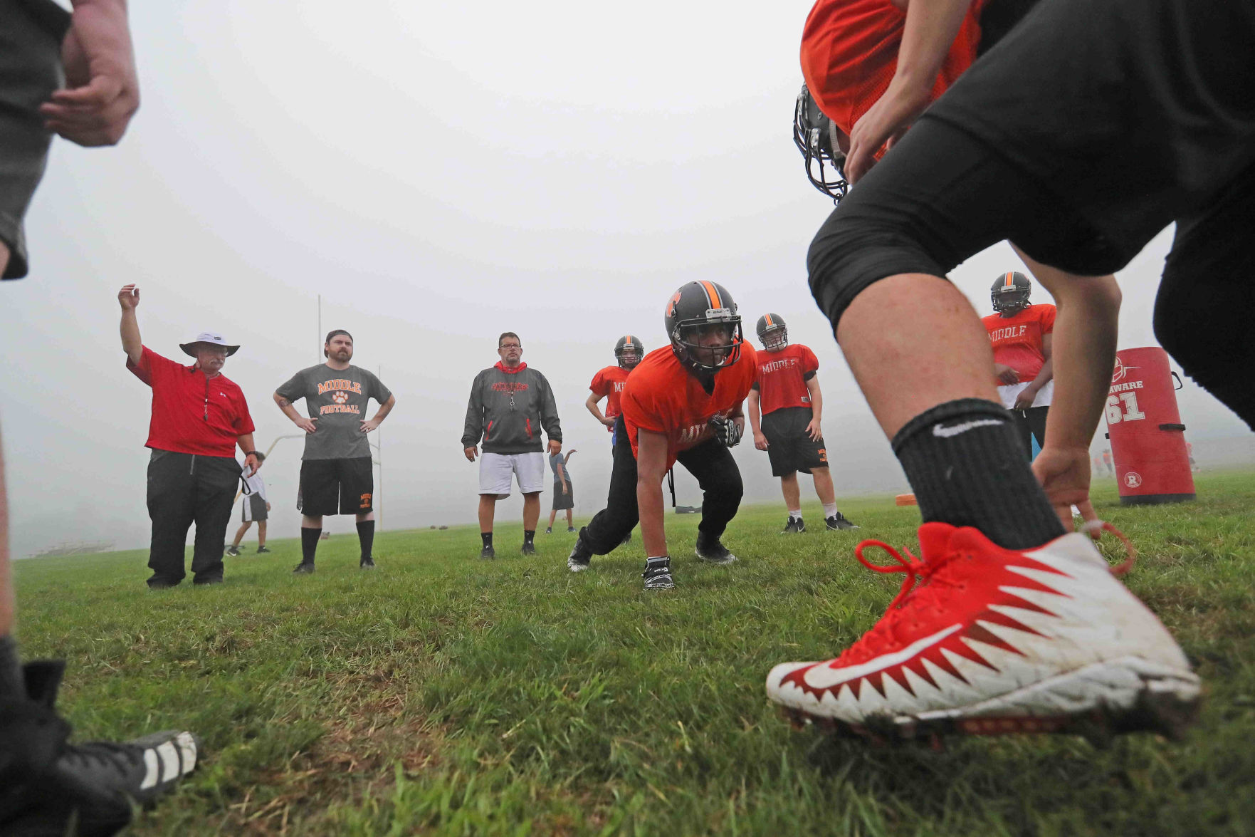 Middle Township High School football practice